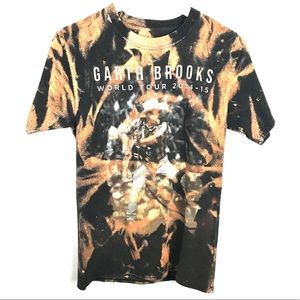 Garth Brooks Acid Wash World Tour Tee Size Small